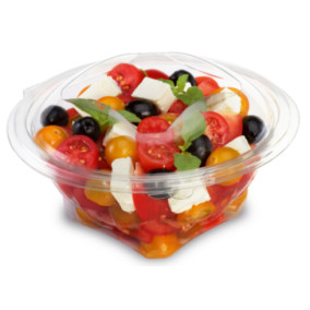 Barquette salade a couvercle déchirable, saladier Sekipack