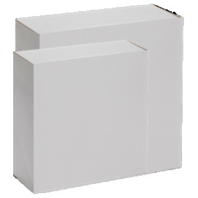 Boîtes pâtissières en carton blanches et "passe-partout"