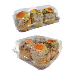 Boîte à bouchées et à coquilles St Jacques